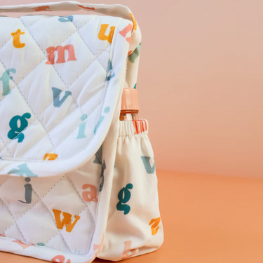 Alphabet Soup Nappy Bag Set